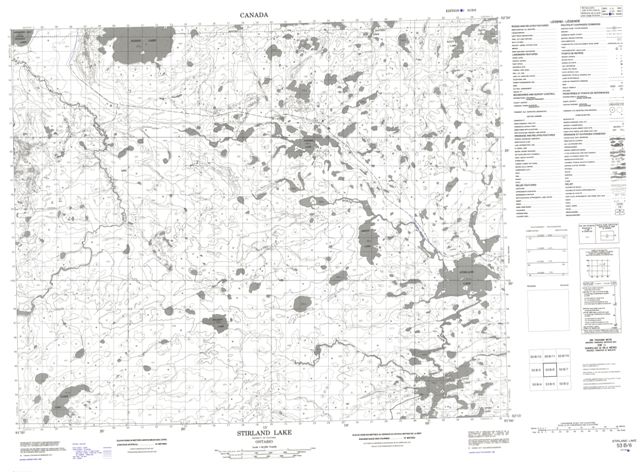 Stirland Lake Topographic Paper Map 053B06 at 1:50,000 scale