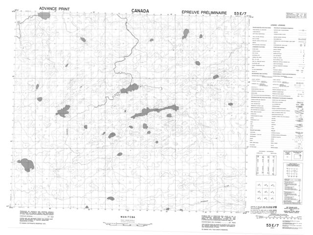 No Title Topographic Paper Map 053E07 at 1:50,000 scale