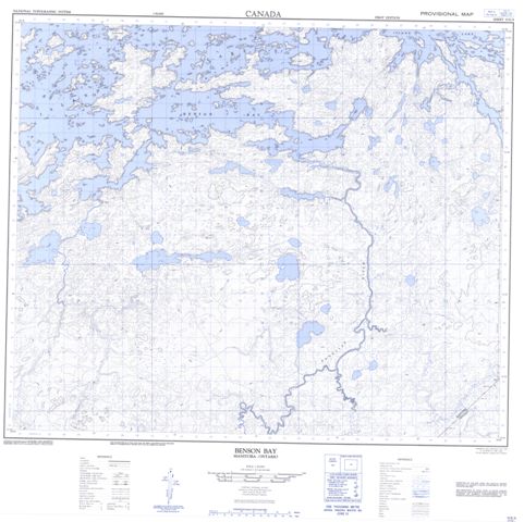 Benson Bay Topographic Paper Map 053E09 at 1:50,000 scale