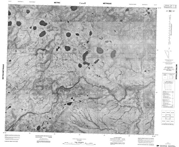 No Title Topographic Paper Map 053I07 at 1:50,000 scale