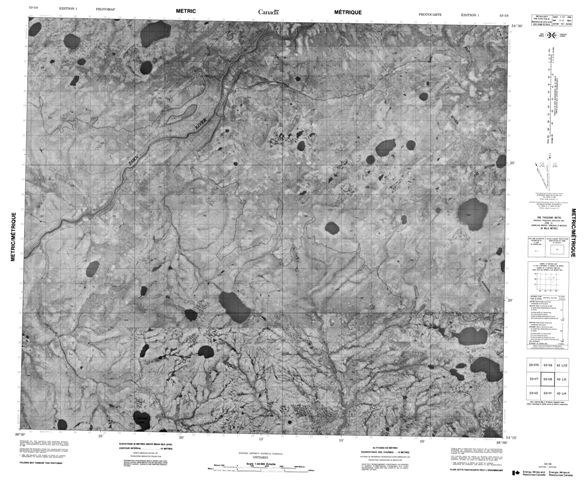 No Title Topographic Paper Map 053I08 at 1:50,000 scale