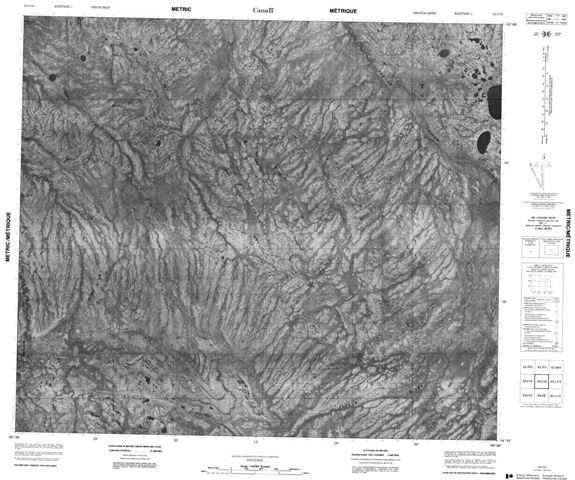 No Title Topographic Paper Map 053I16 at 1:50,000 scale