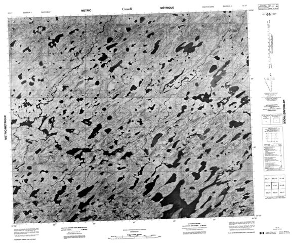 No Title Topographic Paper Map 053J07 at 1:50,000 scale