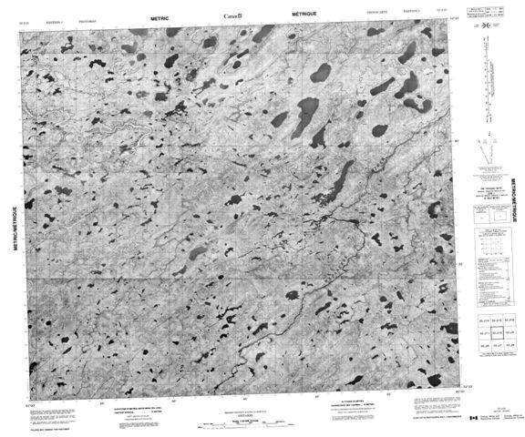 No Title Topographic Paper Map 053J10 at 1:50,000 scale