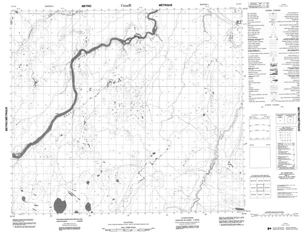 No Title Topographic Paper Map 053N08 at 1:50,000 scale