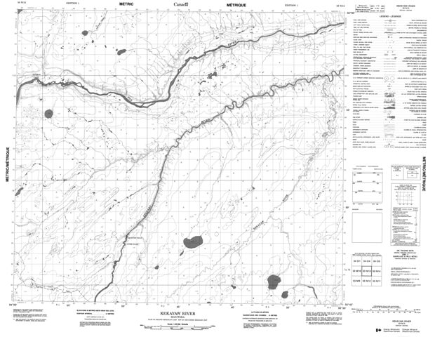 Kekayaw River Topographic Paper Map 053N13 at 1:50,000 scale