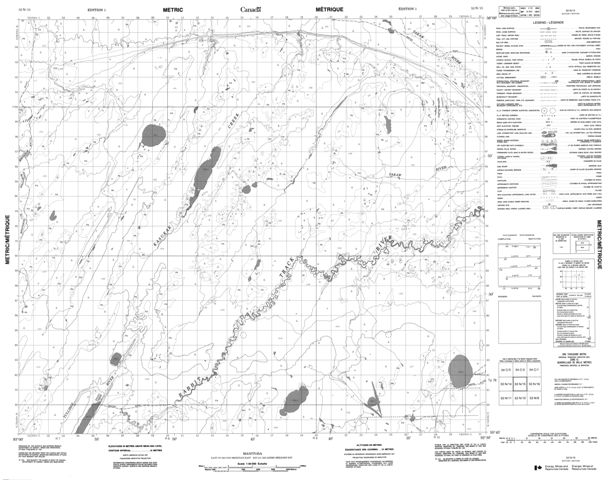 No Title Topographic Paper Map 053N15 at 1:50,000 scale