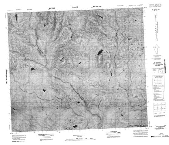 No Title Topographic Paper Map 053O09 at 1:50,000 scale