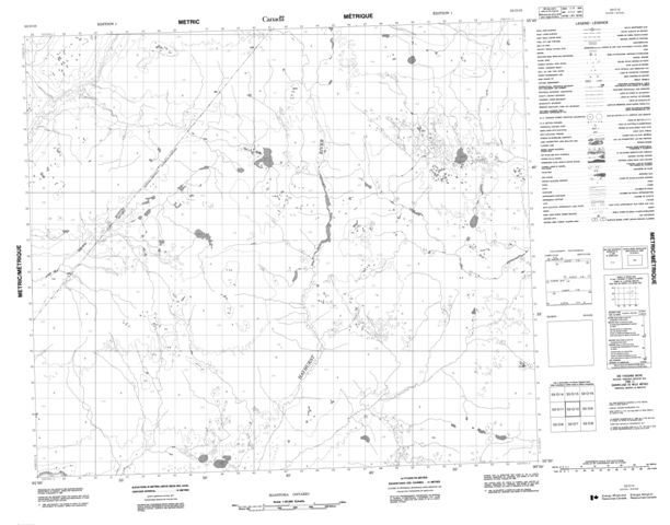 No Title Topographic Paper Map 053O10 at 1:50,000 scale