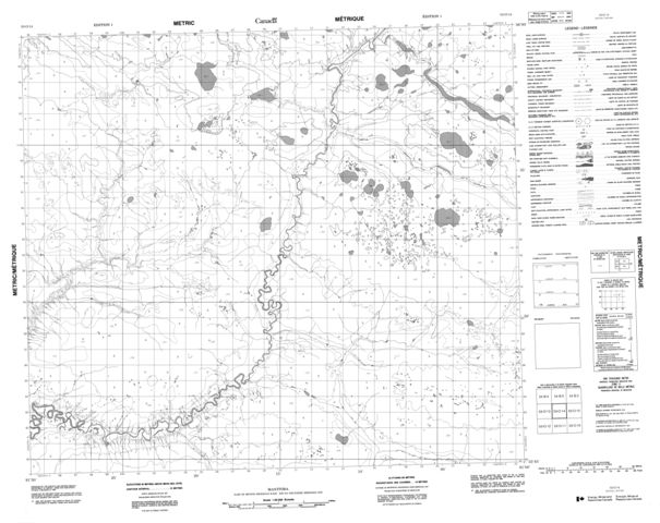 No Title Topographic Paper Map 053O14 at 1:50,000 scale