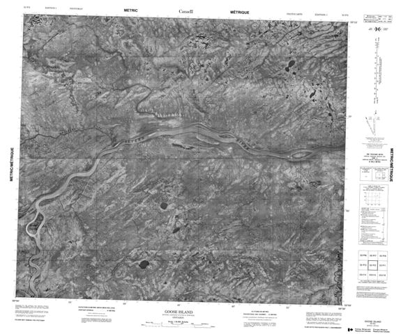 Goose Island Topographic Paper Map 053P02 at 1:50,000 scale
