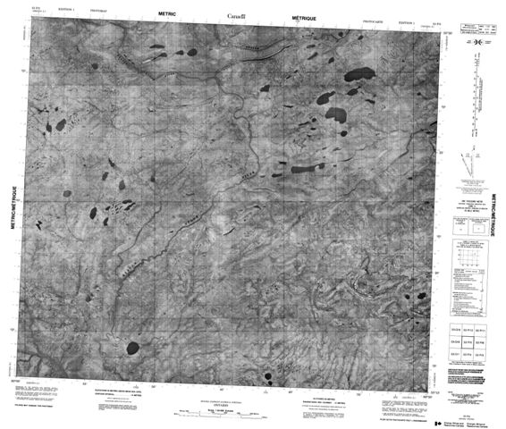 No Title Topographic Paper Map 053P05 at 1:50,000 scale