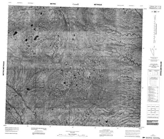 No Title Topographic Paper Map 053P07 at 1:50,000 scale