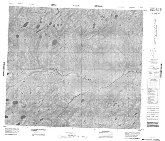 No Title Topographic Paper Map 053P11 at 1:50,000 scale