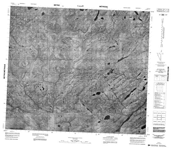 No Title Topographic Paper Map 053P12 at 1:50,000 scale