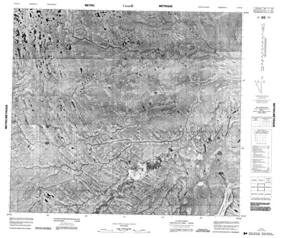 No Title Topographic Paper Map 053P16 at 1:50,000 scale