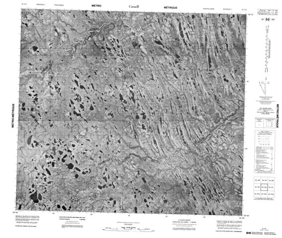 No Title Topographic Paper Map 054A02 at 1:50,000 scale