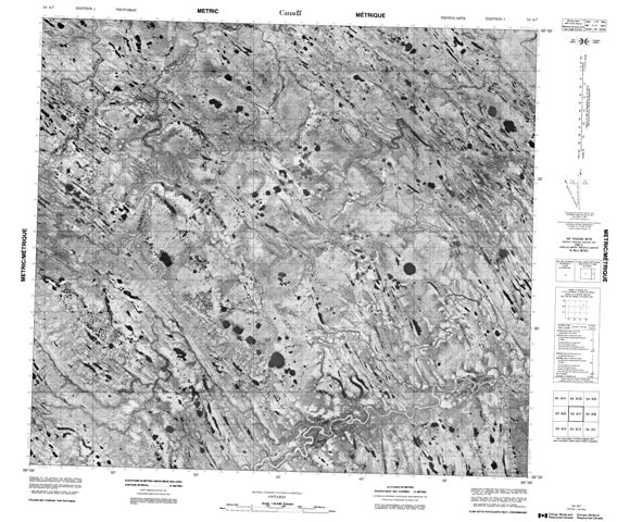 No Title Topographic Paper Map 054A07 at 1:50,000 scale