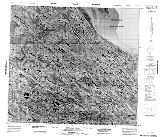 Mintiagan Creek Topographic Paper Map 054A10 at 1:50,000 scale