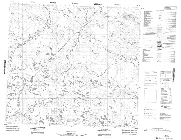 No Title Topographic Paper Map 054A11 at 1:50,000 scale