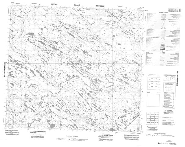 No Title Topographic Paper Map 054A12 at 1:50,000 scale