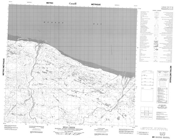 Milk Creek Topographic Paper Map 054A14 at 1:50,000 scale