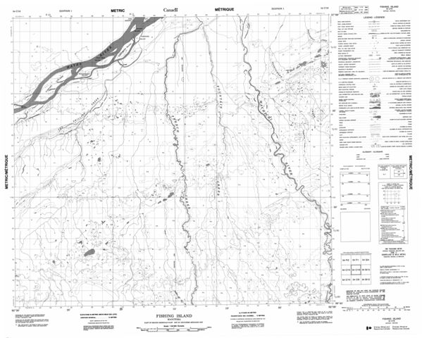 Fishing Island Topographic Paper Map 054C16 at 1:50,000 scale