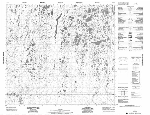 No Title Topographic Paper Map 054F03 at 1:50,000 scale
