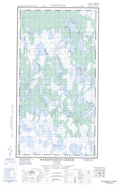 Warkworth Creek Topographic Paper Map 054K05E at 1:50,000 scale