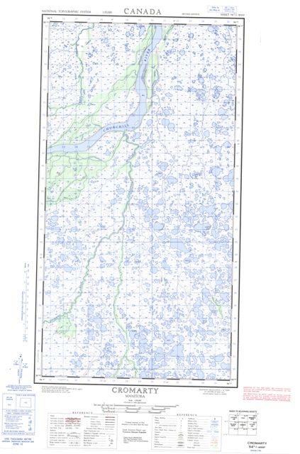 Cromarty Topographic Paper Map 054L01W at 1:50,000 scale
