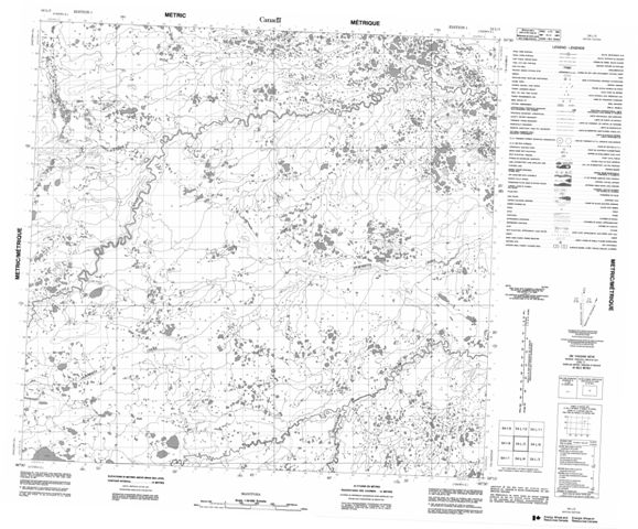 No Title Topographic Paper Map 054L05 at 1:50,000 scale