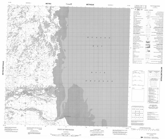 Point Of The Woods Topographic Paper Map 054M02 at 1:50,000 scale