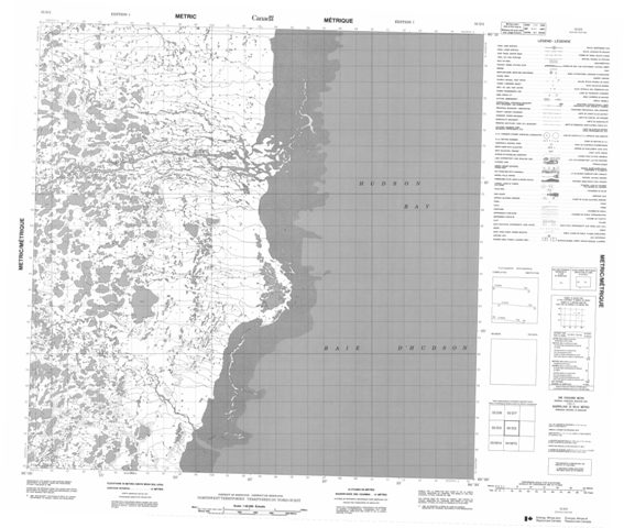 No Title Topographic Paper Map 055D02 at 1:50,000 scale
