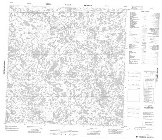 No Title Topographic Paper Map 055D03 at 1:50,000 scale