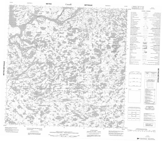 No Title Topographic Paper Map 055D06 at 1:50,000 scale