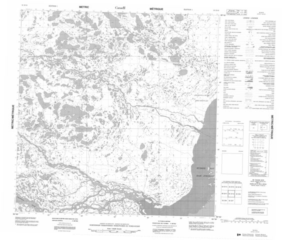 No Title Topographic Paper Map 055D10 at 1:50,000 scale