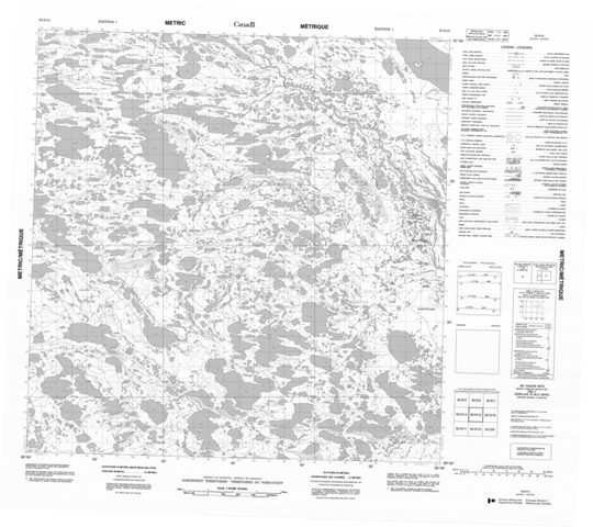 No Title Topographic Paper Map 055D15 at 1:50,000 scale