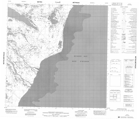 No Title Topographic Paper Map 055D16 at 1:50,000 scale