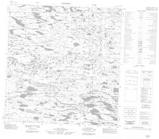 No Title Topographic Paper Map 055E05 at 1:50,000 scale