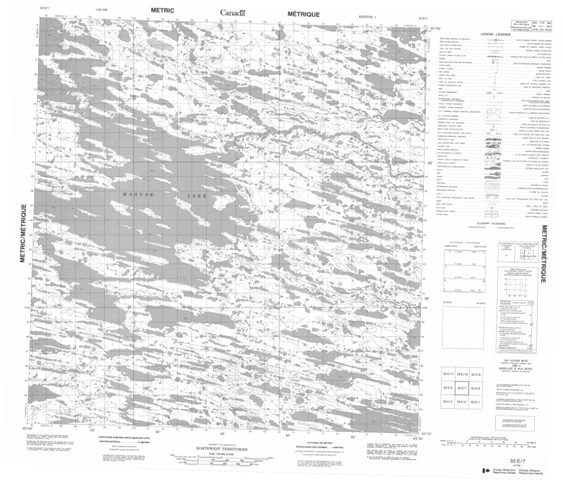 No Title Topographic Paper Map 055E07 at 1:50,000 scale