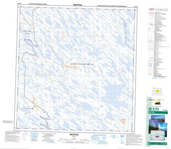 No Title Topographic Paper Map 055E15 at 1:50,000 scale