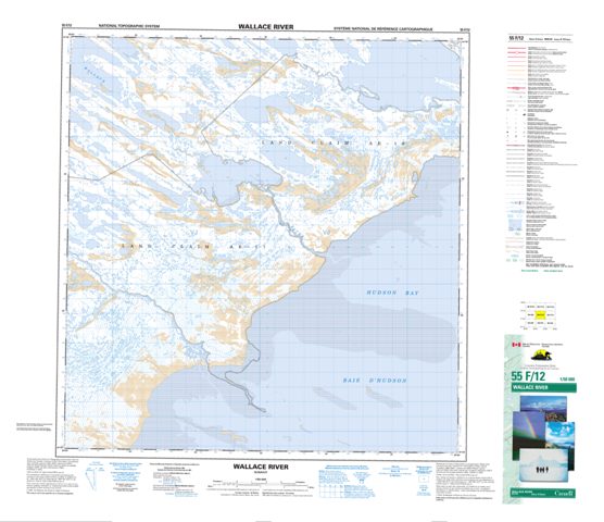Wallace River Topographic Paper Map 055F12 at 1:50,000 scale