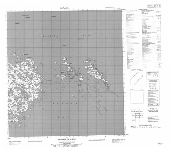 Mirage Islands Topographic Paper Map 055J12 at 1:50,000 scale