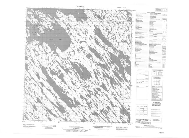 No Title Topographic Paper Map 055L02 at 1:50,000 scale
