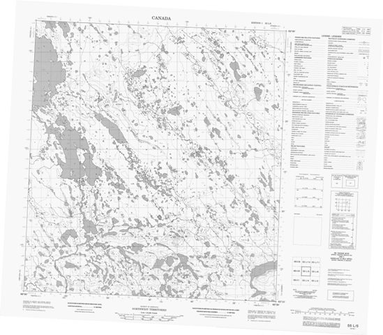 No Title Topographic Paper Map 055L05 at 1:50,000 scale