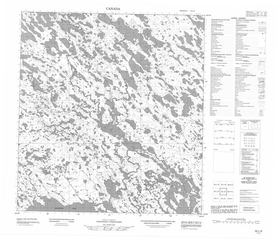 No Title Topographic Paper Map 055L09 at 1:50,000 scale