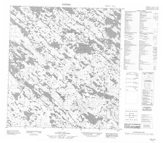 No Title Topographic Paper Map 055L10 at 1:50,000 scale