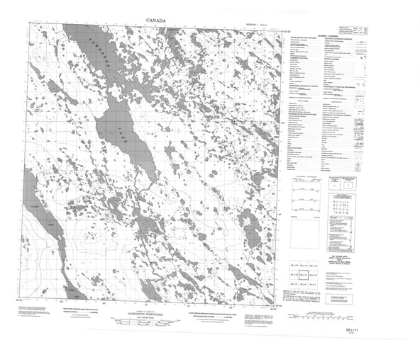 No Title Topographic Paper Map 055L11 at 1:50,000 scale