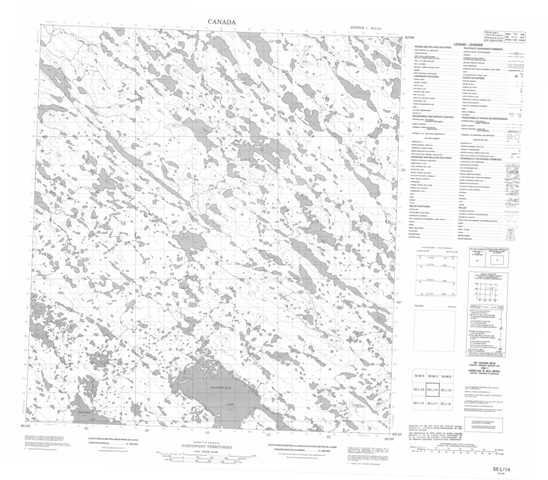 No Title Topographic Paper Map 055L14 at 1:50,000 scale