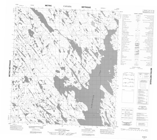 No Title Topographic Paper Map 055M04 at 1:50,000 scale